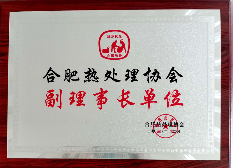 Vice President of Hefei Heat Treatment Association